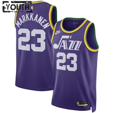 NBA Børn Trøje Utah Jazz Lauri Markkanen 2023-24 Nike Classic Edition Lilla Swingman NBA Børn Trøje Utah Jazz Lauri Markkanen 2023-24 Nike Classic Edition Lilla Swingman